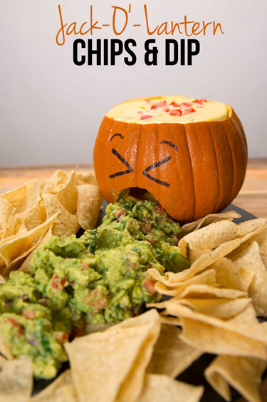 Jack-O' Lantern Chips & Dip