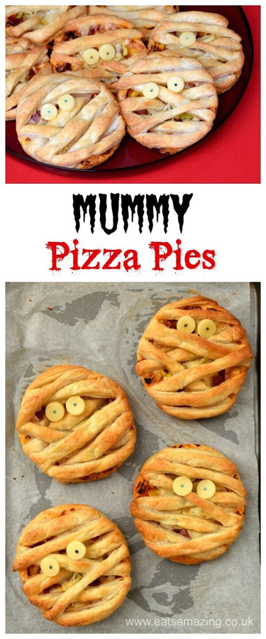Mummy Puff Pastry Pizza Pies